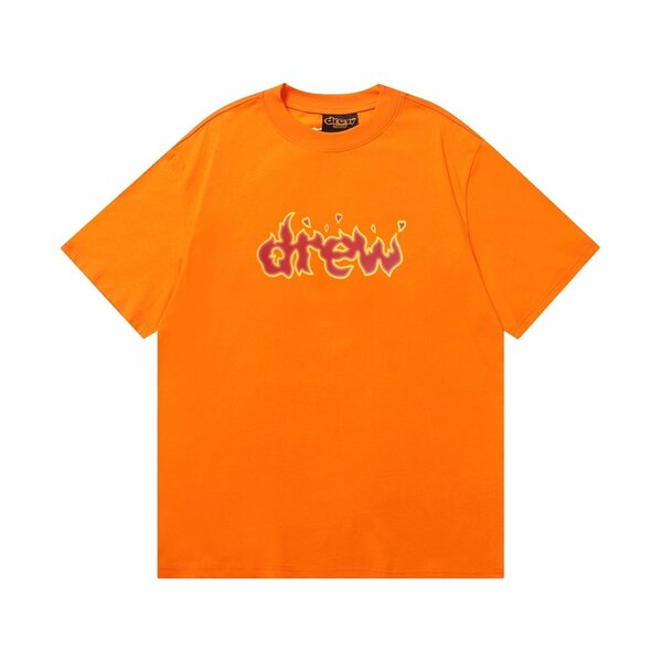 Drew House Fire T-shirt Orange - Drew House | Fashion Clothing